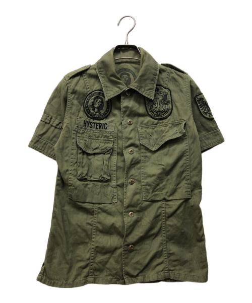 Hysteric Glamour（ヒステリックグラマー）Hysteric Glamour (ヒステリックグラマー) 半袖シャツ カーキ サイズ:FREEの古着・服飾アイテム