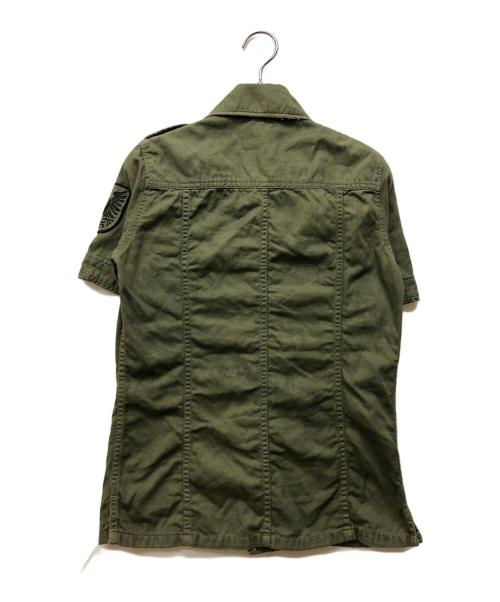Hysteric Glamour（ヒステリックグラマー）Hysteric Glamour (ヒステリックグラマー) 半袖シャツ カーキ サイズ:FREEの古着・服飾アイテム