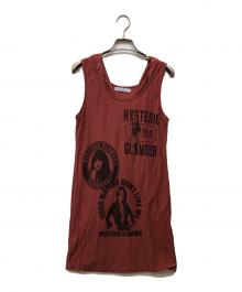 Hysteric Glamour（ヒステリックグラマー）の古着「総柄ノースリーブカットソー」｜レッド