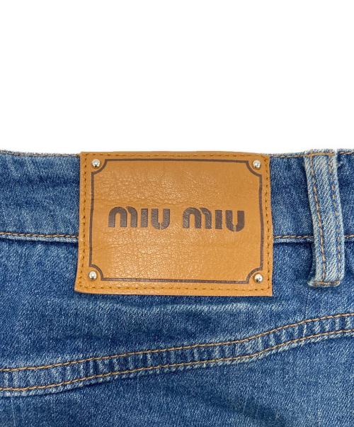 MIU MIU（ミュウミュウ）MIU MIU (ミュウミュウ) ショートパンツ ブルー サイズ:40の古着・服飾アイテム