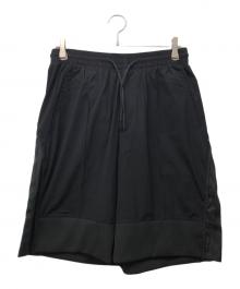 Y-3（ワイスリー）の古着「3-Stripes Material Mix Shorts」｜ブラック