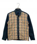 BURBERRY LONDONバーバリーロンドン）の古着「ノバチェックシャツ」｜ベージュ