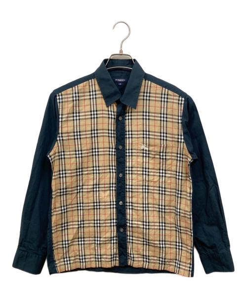 BURBERRY LONDON（バーバリーロンドン）BURBERRY LONDON (バーバリーロンドン) ノバチェックシャツ ベージュ サイズ:Sの古着・服飾アイテム