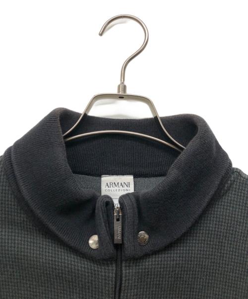 ARMANI COLLEZIONI（アルマーニ コレツィオーニ）ARMANI COLLEZIONI (アルマーニ コレツィオーニ) ジップジャケット ブラック サイズ:ＸＬの古着・服飾アイテム