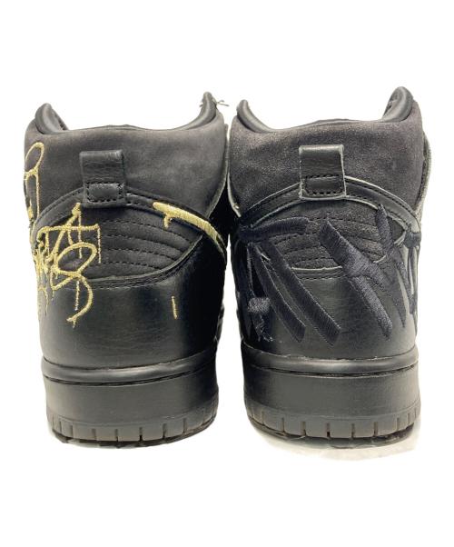 NIKE（ナイキ）NIKE (ナイキ) FAUST (ファウスト) SB Dunk High ブラック アンド メタリックゴールド サイズ:US9.5の古着・服飾アイテム