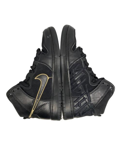 NIKE（ナイキ）NIKE (ナイキ) FAUST (ファウスト) SB Dunk High ブラック アンド メタリックゴールド サイズ:US9.5の古着・服飾アイテム