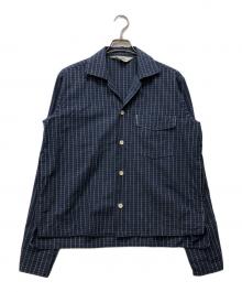 SUNSEA（サンシー）の古着「Brick Check Gigolo Shirt」｜ブルー