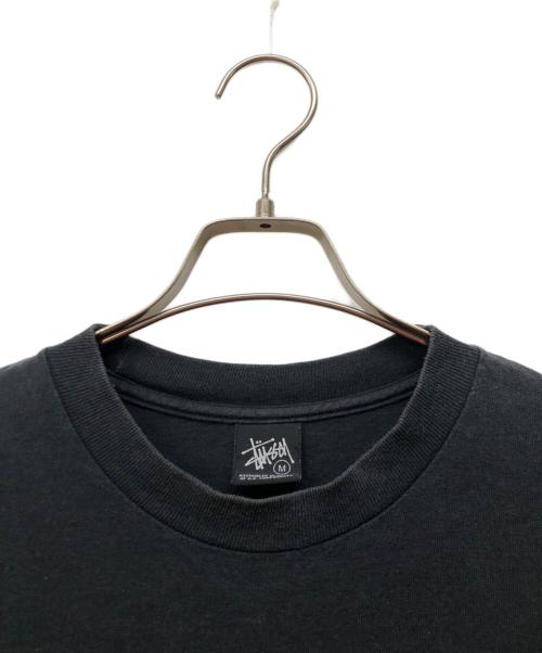 stussy（ステューシー）stussy (ステューシー) ロゴプリントTシャツ ブラック サイズ:Mの古着・服飾アイテム