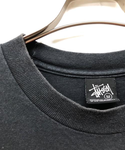 stussy（ステューシー）stussy (ステューシー) ロゴプリントTシャツ ブラック サイズ:Mの古着・服飾アイテム