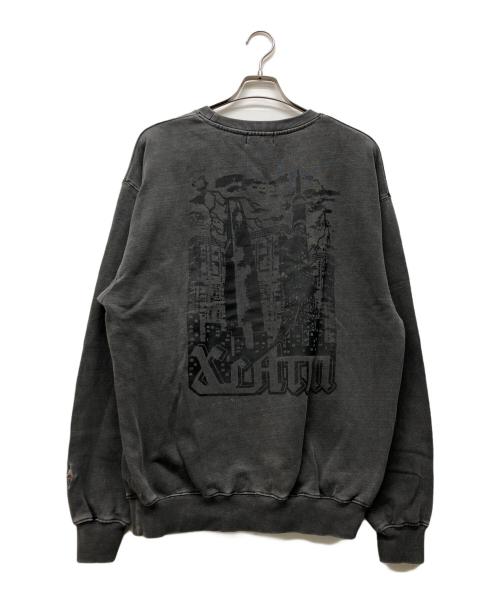 X-LARGE（エクストララージ）X-LARGE (エクストララージ) AFTERMATH (アフターマス) CREWNECK SWEATSHIRT ブラック サイズ:Mの古着・服飾アイテム