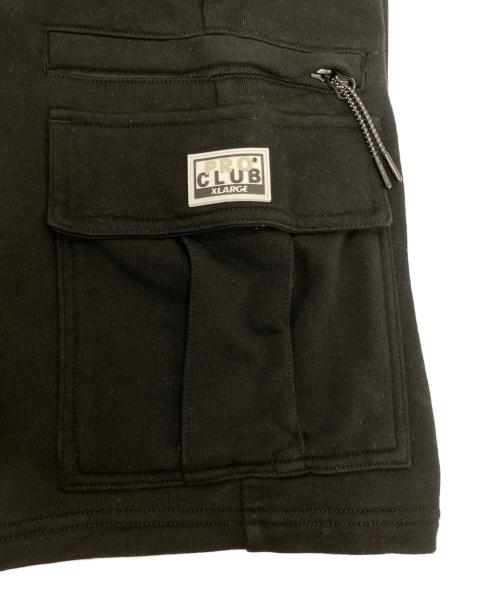 PROCLUB（プロクラブ）PROCLUB (プロクラブ) X-LARGE (エクストララージ) COMFORT FRENCH TERRY CARGO SHORTS ブラック サイズ:Mの古着・服飾アイテム