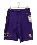 X-LARGE×Championエクストララージ×チャンピオン）の古着「SWEAT SHORTS」｜パープル