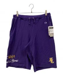 X-LARGE×Champion（エクストララージ×チャンピオン）の古着「SWEAT SHORTS」｜パープル