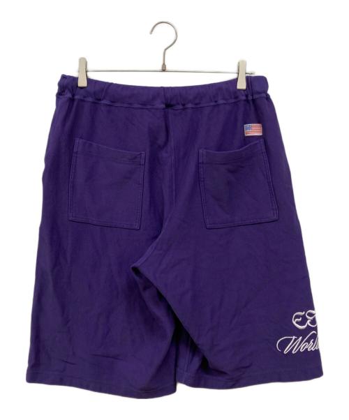 X-LARGE（エクストララージ）X-LARGE (エクストララージ) Champion (チャンピオン) SWEAT SHORTS パープル サイズ:Ｌの古着・服飾アイテム