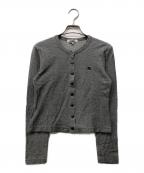 BURBERRY BLUE LABELバーバリー ブルー レーベル）の古着「ボタンカーディガン」｜グレー