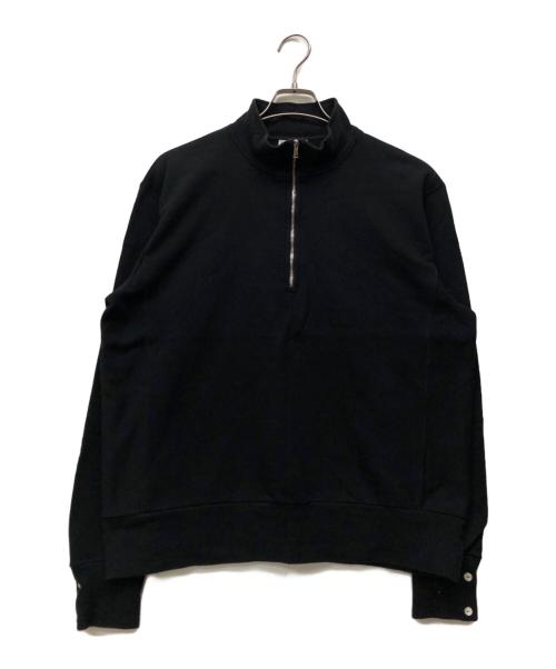 ELACIO（エラシオ）ELACIO (エラシオ) ハーフジップスウェット ブラック サイズ:6の古着・服飾アイテム