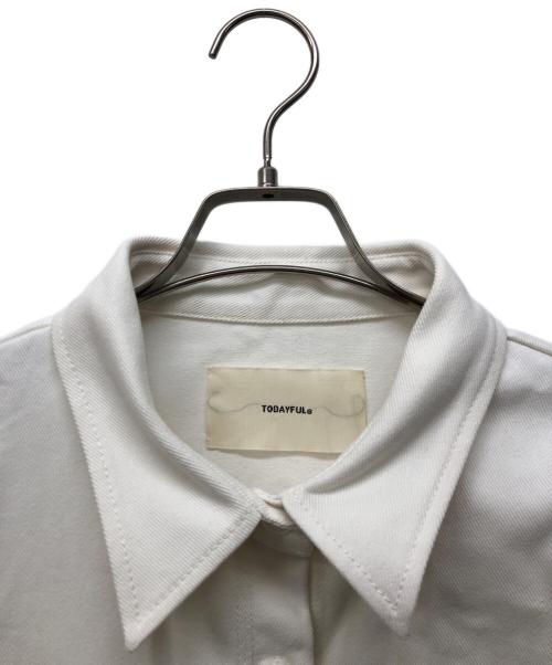 TODAYFUL（トゥデイフル）TODAYFUL (トゥデイフル) コットンツイルオーバーシャツ ホワイト サイズ:FREEの古着・服飾アイテム
