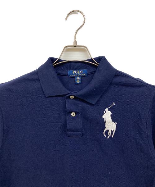 POLO RALPH LAUREN（ポロ・ラルフローレン）POLO RALPH LAUREN (ポロ・ラルフローレン) BIGポニーポロシャツ ネイビー サイズ:14・16の古着・服飾アイテム
