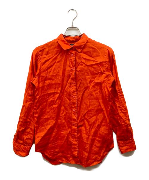 LAUREN RALPH LAUREN（ローレン ラルフ ローレン）LAUREN RALPH LAUREN (ローレン ラルフ ローレン) リネンシャツ オレンジ サイズ:Sの古着・服飾アイテム