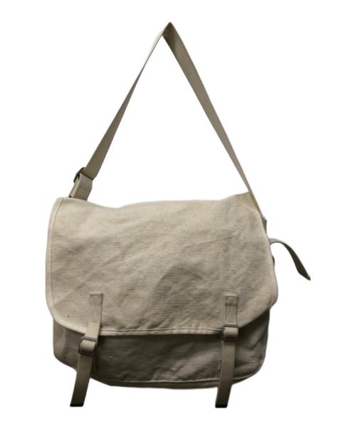 SLOW&CO（スロウアンドコー）SLOW&CO (スロウアンドコー) Truck - French Army Shoulder Bag - アイボリーの古着・服飾アイテム