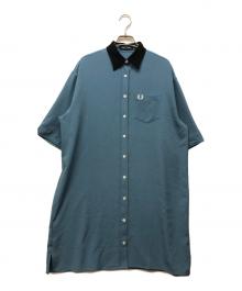 FRED PERRY（フレッドペリー）の古着「半袖ワンピース」｜ブルー