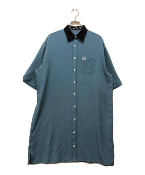FRED PERRY（フレッドペリー）FRED PERRY (フレッドペリー) 半袖ワンピース ブルー サイズ:Mの古着・服飾アイテム