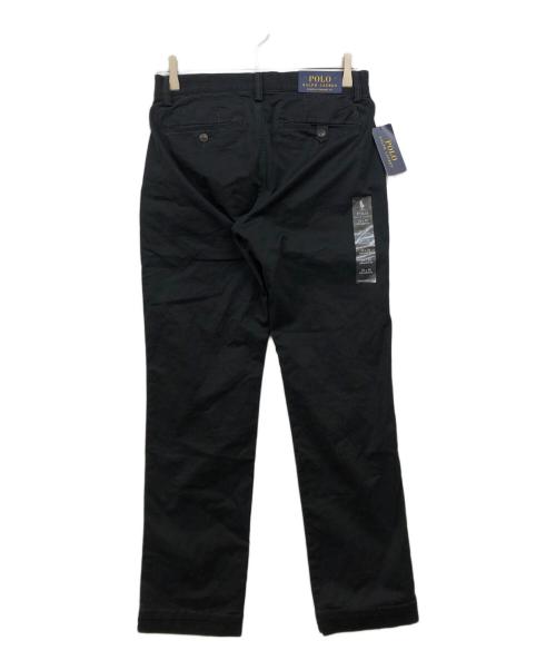 POLO RALPH LAUREN（ポロ・ラルフローレン）POLO RALPH LAUREN (ポロ・ラルフローレン) テーパードパンツ ブラック サイズ:28×30の古着・服飾アイテム