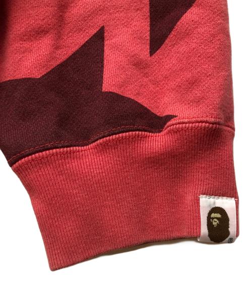 A BATHING APE（アベイシングエイプ）A BATHING APE (アベイシングエイプ) ジップパーカー レッド サイズ:Mの古着・服飾アイテム