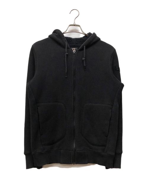 DIESEL（ディーゼル）DIESEL (ディーゼル) メッシュジップパーカー ブラック サイズ:Sの古着・服飾アイテム