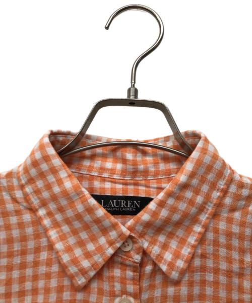 LAUREN RALPH LAUREN（ローレン ラルフ ローレン）LAUREN RALPH LAUREN (ローレン ラルフ ローレン) 半袖シャツ オレンジ サイズ:S 未使用品の古着・服飾アイテム