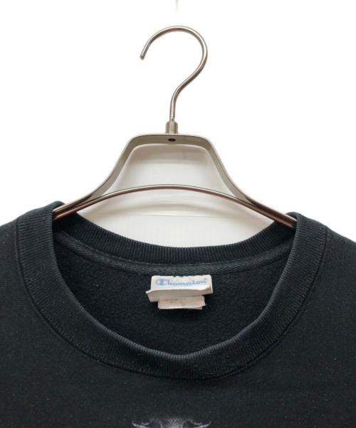 Champion REVERSE WEAVE（チャンピオン リバース ウィーブ）Champion REVERSE WEAVE (チャンピオン リバース ウィーブ) ボーンデザインスウェット ブラック サイズ:Mの古着・服飾アイテム