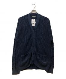 Schott（ショット）の古着「ケーブルカーディガン」｜ネイビー