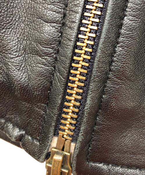 JTP LEATHER（ジェイティーピーレザー）JTP LEATHER (ジェイティーピーレザー) フーデッドレザージャケット ブラック サイズ:Mの古着・服飾アイテム