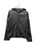 JTP LEATHER（ジェイティーピーレザー）の古着「フーデッドレザージャケット」｜ブラック