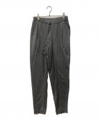 ISSEY MIYAKEイッセイミヤケ）の古着「ベルトループ付フロントタックスウェットパンツ」｜グレー