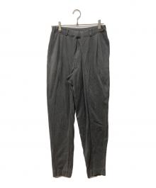 ISSEY MIYAKE（イッセイミヤケ）の古着「ベルトループ付フロントタックスウェットパンツ」｜グレー