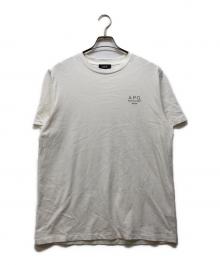 A.P.C.（アーペーセー）の古着「ロゴ刺繍半袖Tシャツ」｜ホワイト