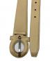 Salvatore Ferragamo (サルヴァトーレ フェラガモ) ガンチーニレザーバックルベルト ベージュ：7000円