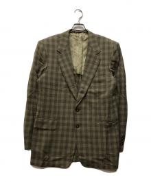 LANVIN（ランバン）の古着「リネン2Bテーラードジャケット」｜ベージュ