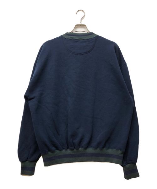 RUSSELL ATHLETIC（ラッセルアスレチック）RUSSELL ATHLETIC (ラッセルアスレチック) 前Vリブラインデザインスウェット ネイビー サイズ:XLの古着・服飾アイテム