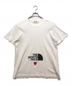 PLAY COMME des GARCONS×THE NORTH FACEプレイコムデギャルソン×ザ ノース フェイス）の古着「Tシャツ」｜ホワイト