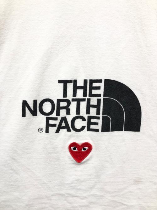 PLAY COMME des GARCONS（プレイコムデギャルソン）PLAY COMME des GARCONS (プレイコムデギャルソン) THE NORTH FACE (ザ ノース フェイス) Tシャツ ホワイト サイズ:XXLの古着・服飾アイテム