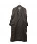 PIERRE BALMAIN（ピエール バルマン）の古着「ベルデットロングコート」｜ブラウン