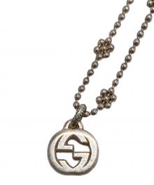 GUCCI（グッチ）の古着「インターロッキングGフラワー型ボールチェーンネックレス」｜シルバー