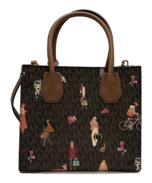 MICHAEL KORS（マイケルコース）MICHAEL KORS (マイケルコース) 2WAYショルダーバッグ ブラウンの古着・服飾アイテム