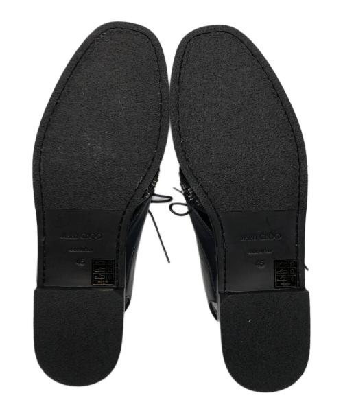 JIMMY CHOO（ジミーチュウ）JIMMY CHOO (ジミーチュウ) スタッズデザイングルカサンダル ブルー×ブラック サイズ:45の古着・服飾アイテム