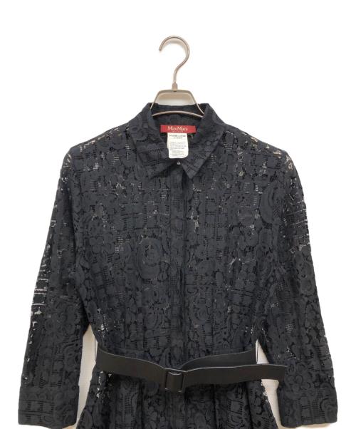 Max Mara Studio（マックスマーラ ストゥディオ）MAX MARA STUDIO (マックスマーラ ストゥディオ) レースワンピース ブラック サイズ:40の古着・服飾アイテム