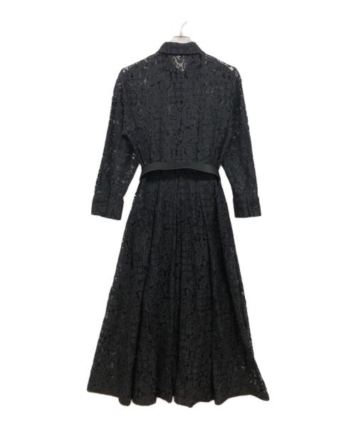 Max Mara Studio（マックスマーラ ストゥディオ）MAX MARA STUDIO (マックスマーラ ストゥディオ) レースワンピース ブラック サイズ:40の古着・服飾アイテム