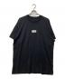 MM6 Maison Margiela（エムエムシックスメゾンマルジェラ）の古着「ナンバリングロゴパッチクルーネック半袖Tシャツ」｜ブラック