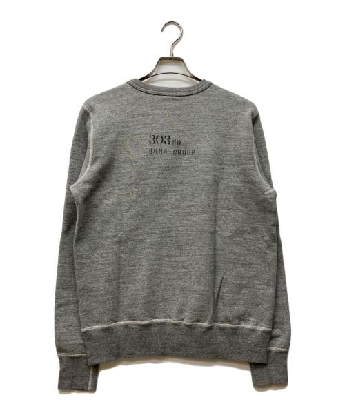 BUZZ RICKSON'S（バズリクソンズ）Buzz Rickson's (バズリクソンズ) Vガゼット霜降りスウェット グレー サイズ:Lの古着・服飾アイテム